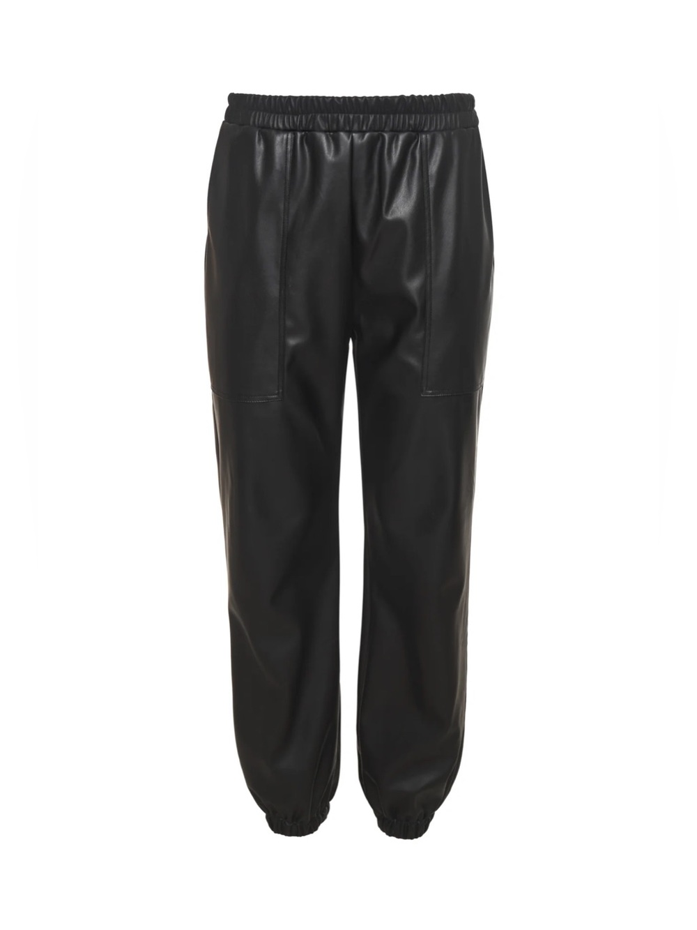 MSRP $230 Gold Hawk Faux Leather Jog Pant